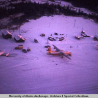 Aerial view of Dillingham airport