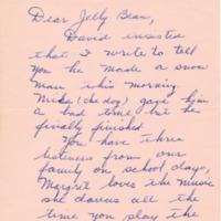 Violet Sherman letter