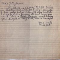 Claus Jade letter
