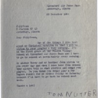 Tommy Nutter letter