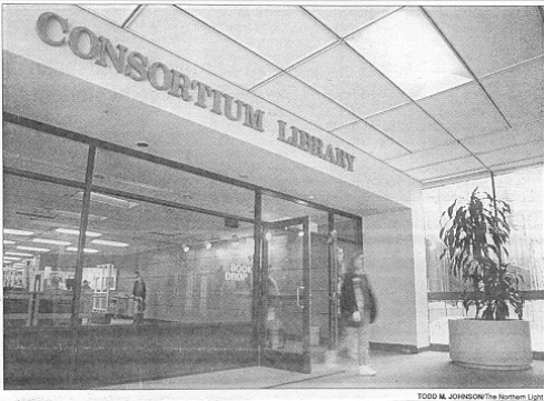 New Consortium Library Entrance; 1993.
